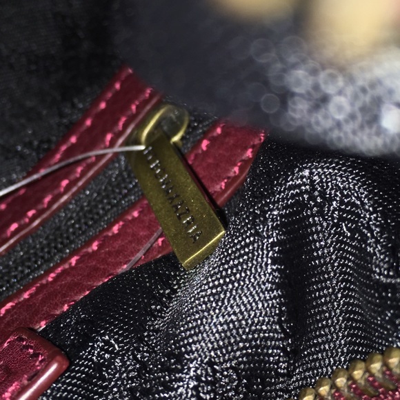 BCBGMAXAZRIA Pebble Dark Red Leather Shoulder Bag - Picture 5 of 7